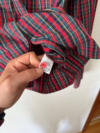 Camisa cuadros Lacoste mujer