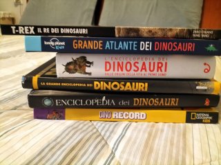 6 libri dinosauri da collezione