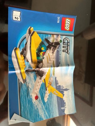 Avión LEGO Amarillo Flotador