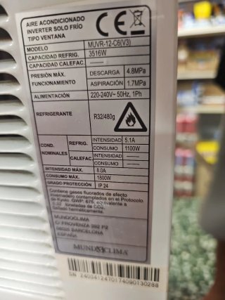 Aire acondicionado de ventana Mundoclima Inverter