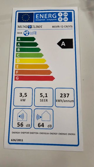 Aire acondicionado de ventana Mundoclima Inverter
