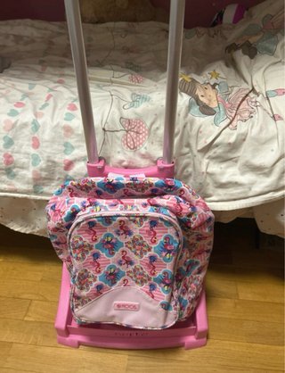 Mochila escolar flamencos rosa