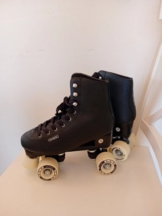 Patines 4 Ruedas Oxelo Negros T38