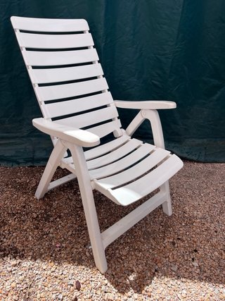Silla plegable Kettler Capri blanca