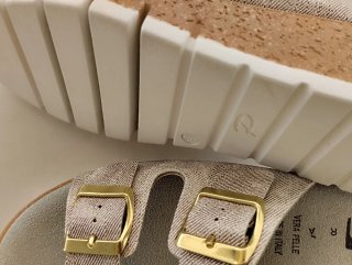 Ciabatte 39 donna estive beige e oro
