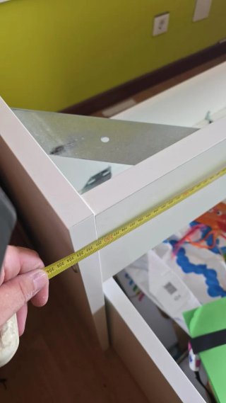 Cama nido blanca y verde