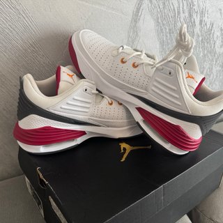 Scarpe Jordan Uomo Bianche Rosse Aura 5