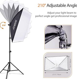 Kit Iluminación Estudio Fotográfico Andoer