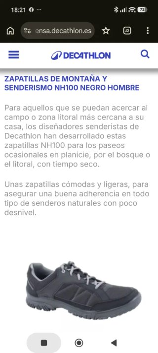 Zapatillas Quechua Trekking Senderismo Talla 43
