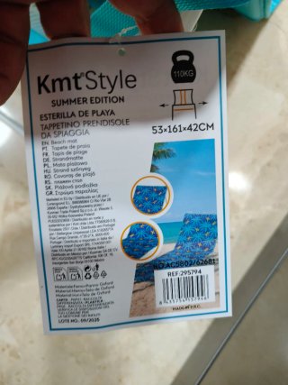Nuevas 2 Esterillas de Playa respaldo plegable Ver