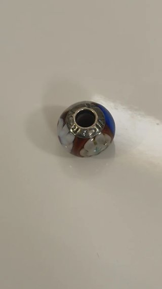 Abalorio Viceroy Plata y Cristal Murano Flor