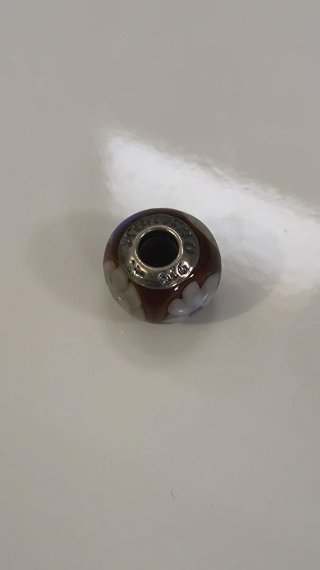 Abalorio Viceroy Plata y Cristal Murano Flor