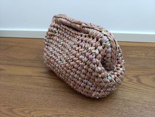 Borsa clic clac 100% fatta a mano, molla da 19 cm