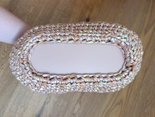 Borsa clic clac 100% fatta a mano, molla da 19 cm
