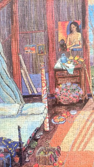 Puzzle 1500 piezas Gauguin, Estudio del artista