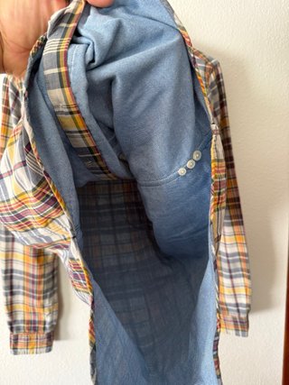 Camisa Lacoste Multicolor Talla S equivalente a M