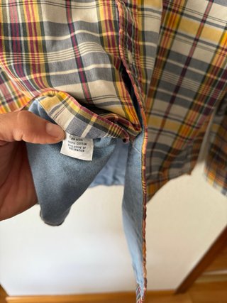 Camisa Lacoste Multicolor Talla S equivalente a M