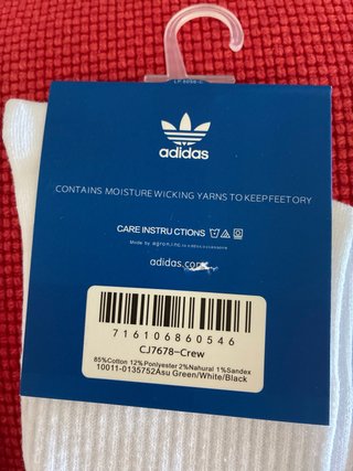Pack 3 Calcetines Adidas Blancos Nuevos