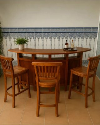 Mueble Bar de Madera Marrón