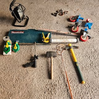 Conjunto de herramientas/maquinaria de la constr.