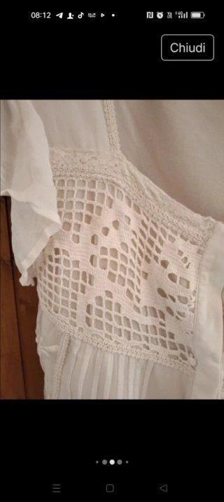 Camicia Twin Set bianca stile bohémien