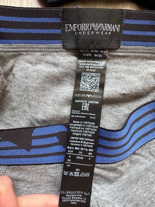 Pack 2 Calzoncillos Emporio Armani Talla M