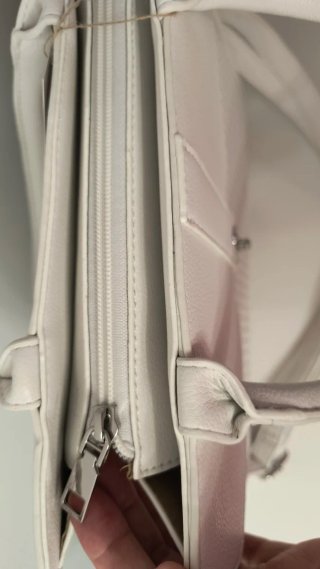 Bolso mano/bandolera blanco elegante