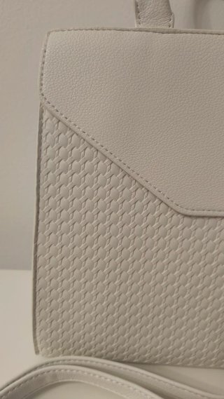 Bolso mano/bandolera blanco elegante