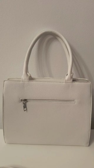 Bolso mano/bandolera blanco elegante