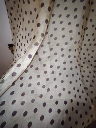 Vestido Purificación García lunares beige
