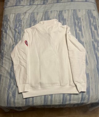 Canada Goose Quarter Zip Sudadera Blanca