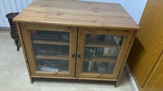 Mueble madera y cristal 2 puertas