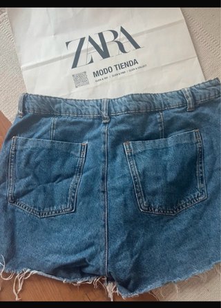 Falda pantalón vaquera Zara