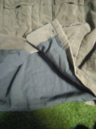 Chaqueta de pana verde oliva