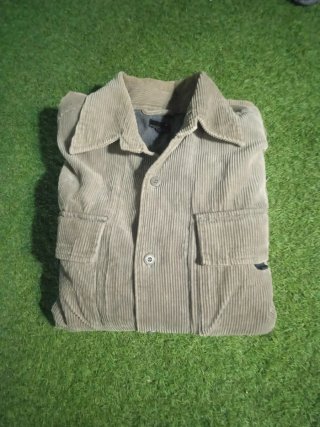 Chaqueta de pana verde oliva