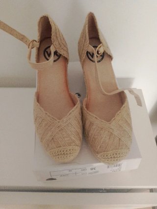 Zapatillas esparto beige talla 38