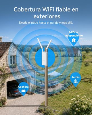 BrosTrend AX3000 Punto Acceso WiFi 6 Exterior