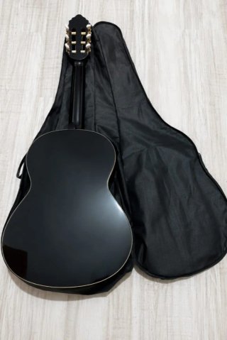 Guitarra Española Negra con Funda