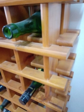 Botellero de madera para vinos