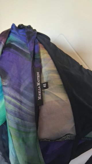 Blusa donna fantasia in seta