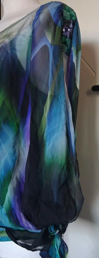 Blusa donna fantasia in seta