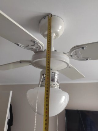 93cm Ventilador de techo blanco con luz