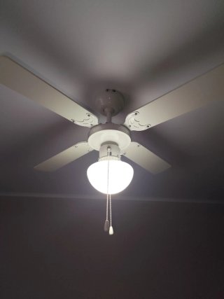 93cm Ventilador de techo blanco con luz
