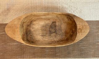 Lote 3 Cuencos de Madera Artesanales