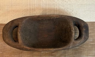 Lote 3 Cuencos de Madera Artesanales