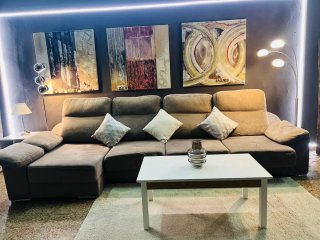 Sofá chaise longue cama con 3 arcones
