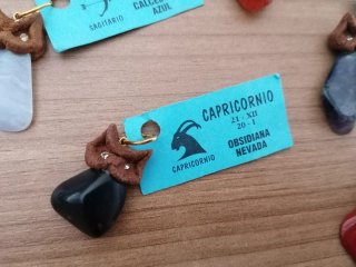 Colgantes Zodiacales con Piedras Naturales