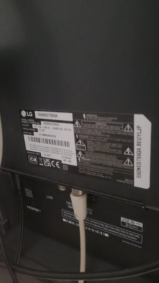 Televisión LG Negra de 55 pulgadas