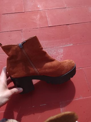 Botines marrones con plataforma