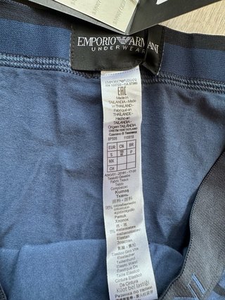 Emporio Armani Calzoncillos Boxer Azul Talla S